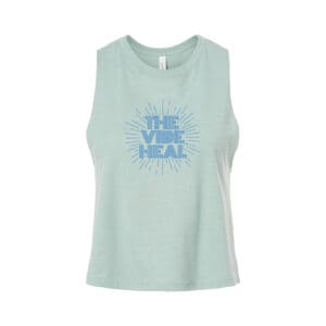 Racerback Crop Tank (Tahiti Blue)