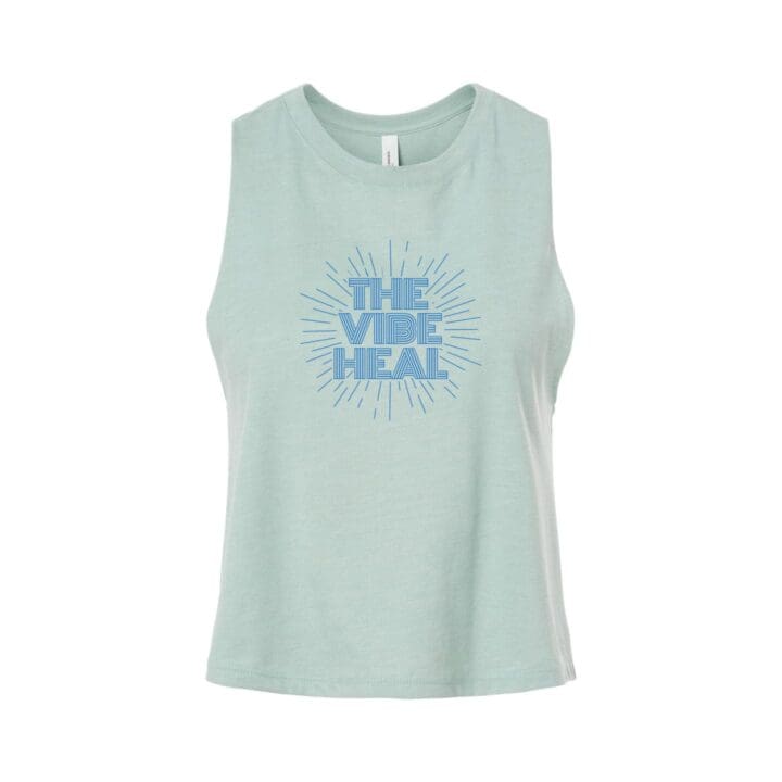 Racerback Crop Tank (Tahiti Blue)