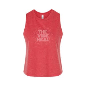 Racerback Crop Tank (Heather Red)