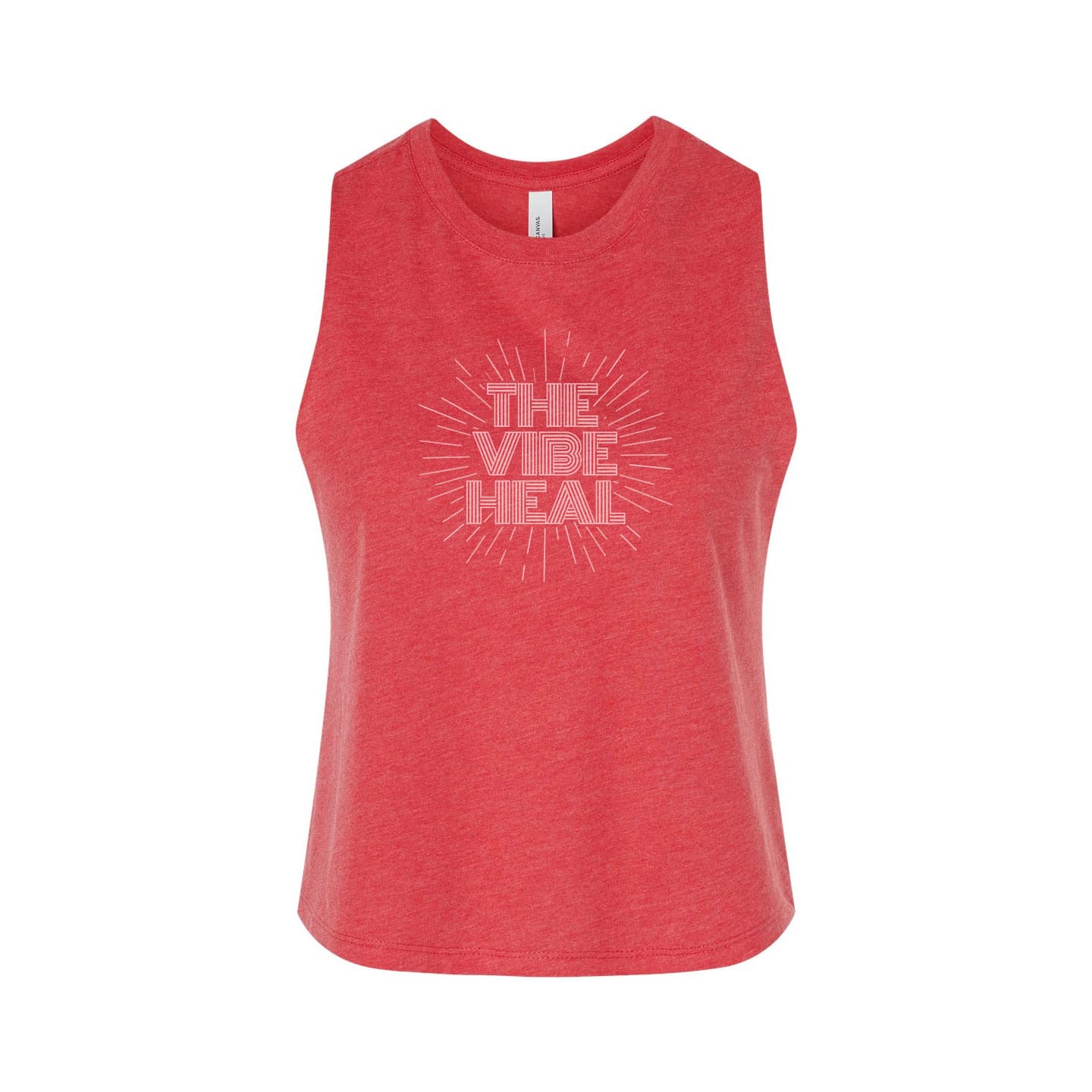 Racerback Crop Tank (Heather Red)